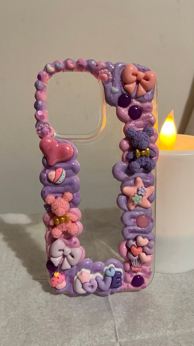 İPhone 16 Krema Desenli Telefon kılıfı - Görsel 3