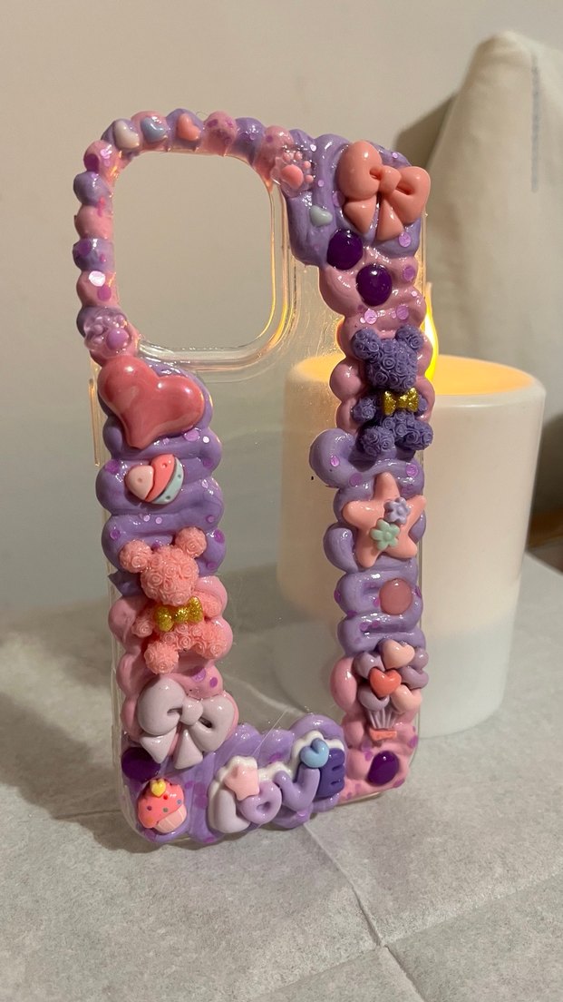 İPhone 16 Krema Desenli Telefon kılıfı - Görsel 5