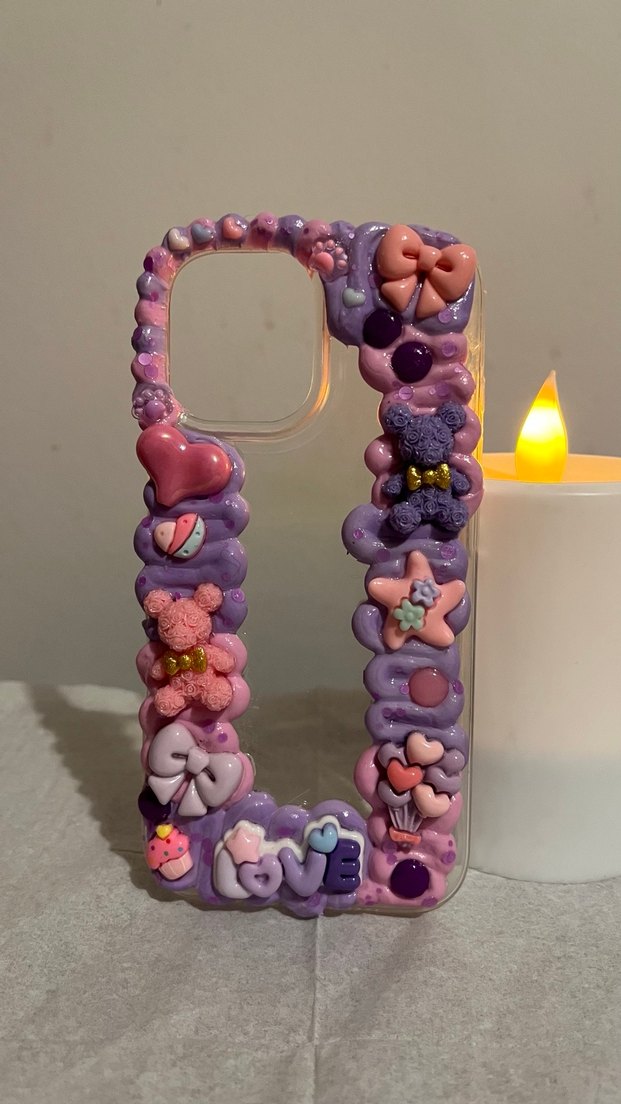 İPhone 16 Krema Desenli Telefon kılıfı - Görsel 4