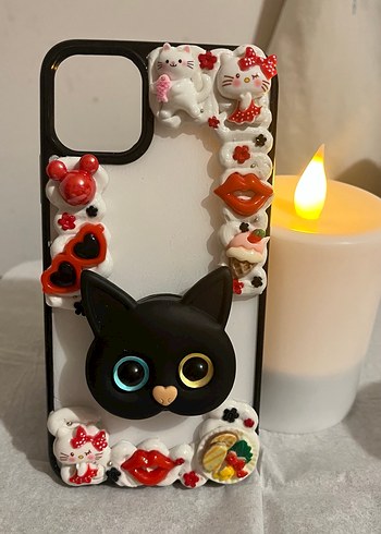 İPhone 11 Pro Max Krema Desenli Telefon Kılıfı - Görsel 4