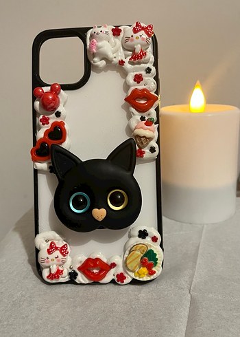 İPhone 11 Pro Max Krema Desenli Telefon Kılıfı - Görsel 2