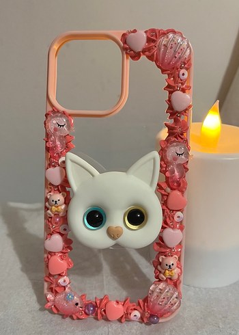 Iphone 13 Pro Max Krema Desenli Telefon Kılıfı - Görsel 4