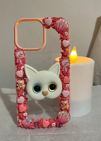 Iphone 13 Pro Max Krema Desenli Telefon Kılıfı - Görsel 6