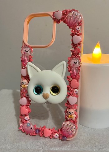 Iphone 13 Pro Max Krema Desenli Telefon Kılıfı - Görsel 2