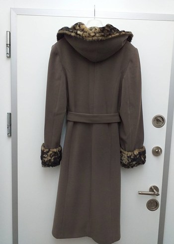 Kahverengi Kemerli Kaban, Leopar Desenli Kürk Detaylı - Görsel 3