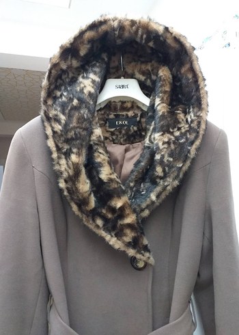 Kahverengi Kemerli Kaban, Leopar Desenli Kürk Detaylı - Görsel 2