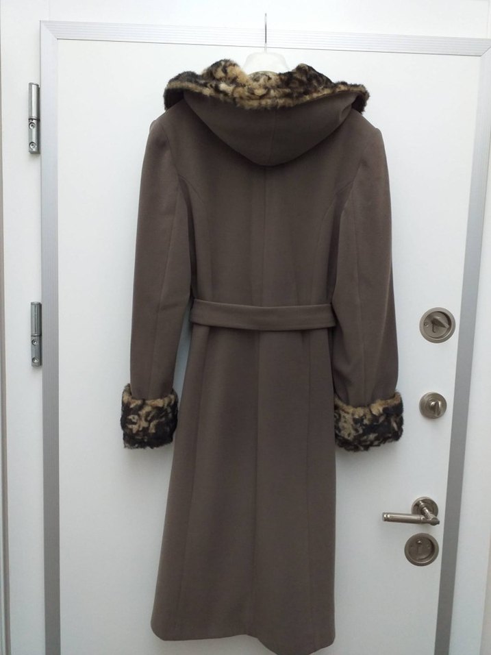 Kahverengi Kemerli Kaban, Leopar Desenli Kürk Detaylı - Görsel 3