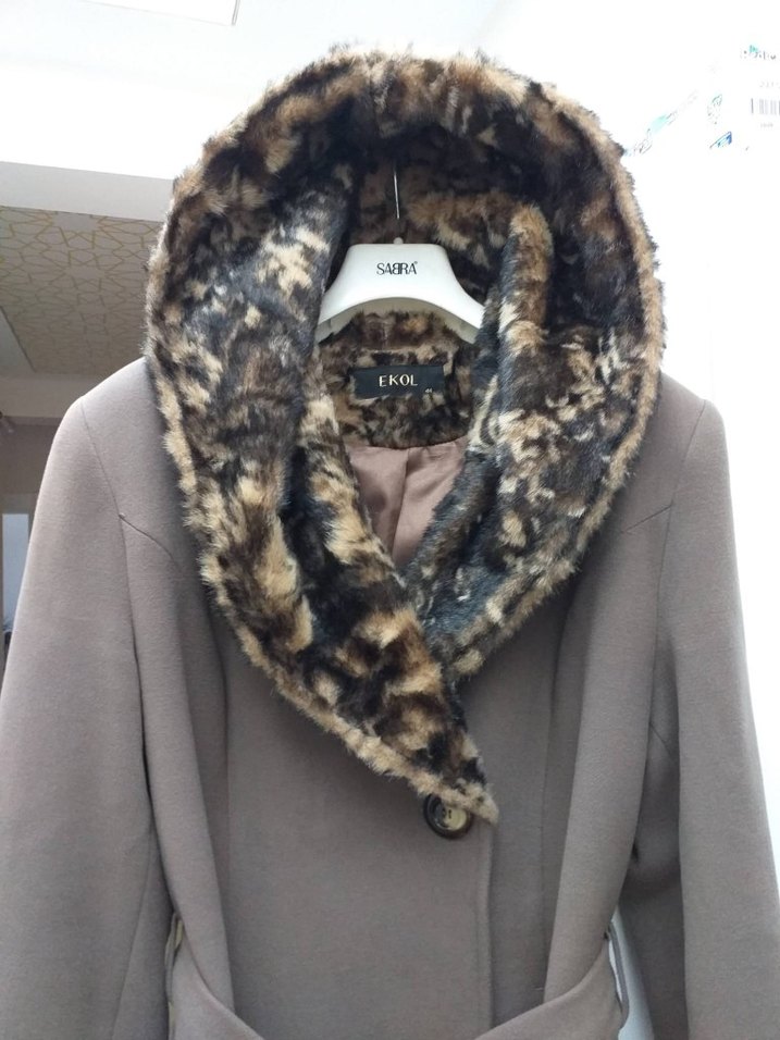 Kahverengi Kemerli Kaban, Leopar Desenli Kürk Detaylı - Görsel 2