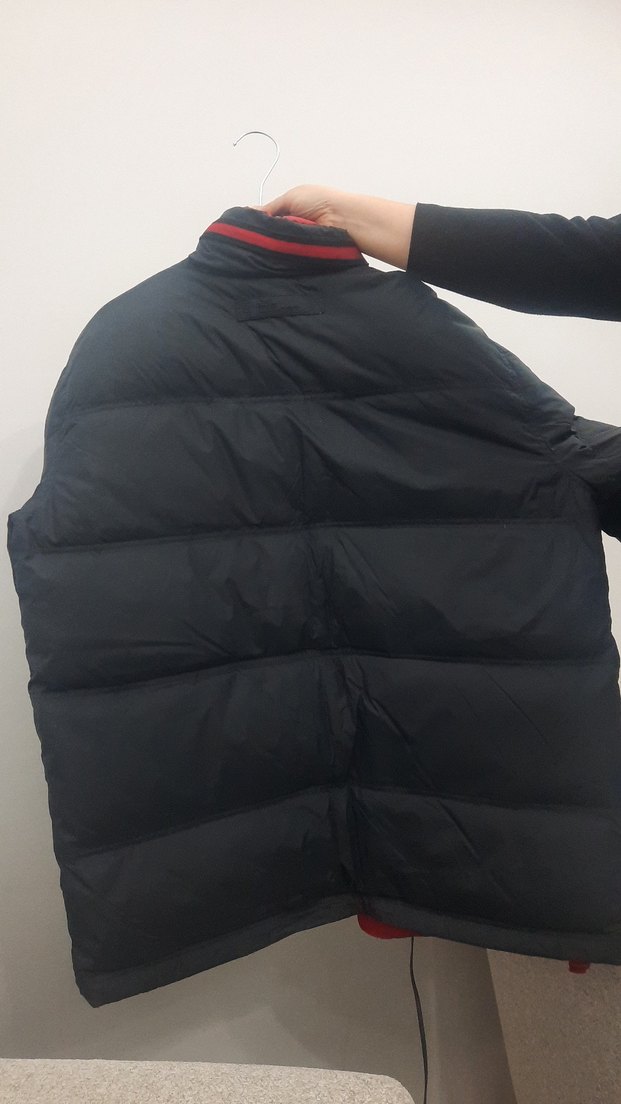 Kırmızı Detaylı Siyah Erkek Mont - Görsel 3