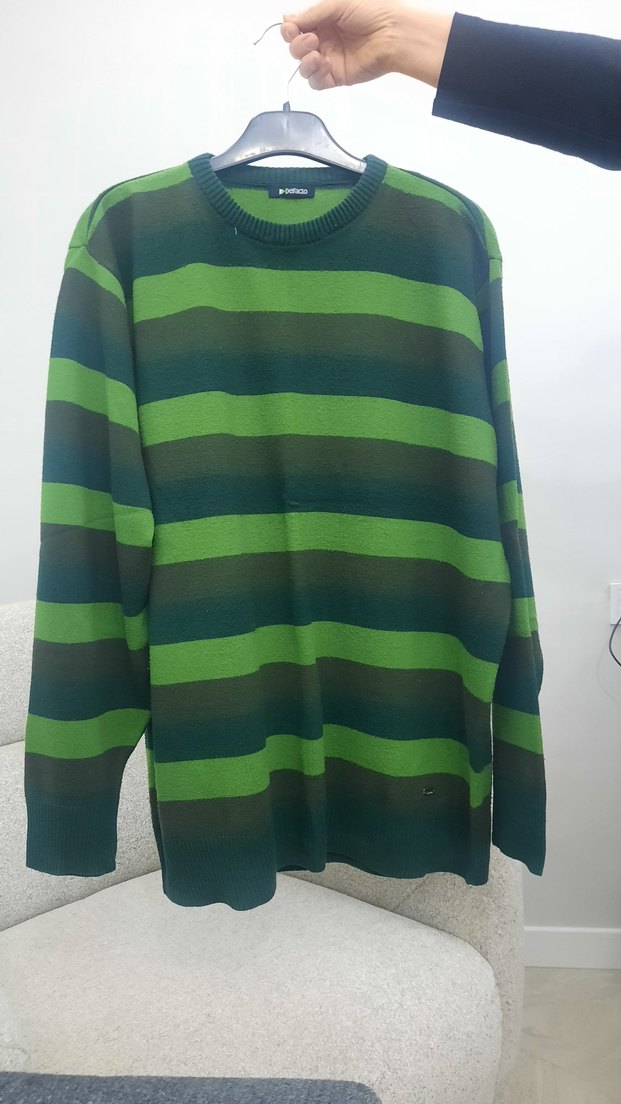 Defacto erkek yeşil kazak - Görsel 3