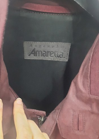 Bordo Süet Kadın Ceket Düğmeli Rahat Kesim - Görsel 2