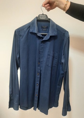 Lufian Lacivert Denim Erkek Gömlek - Görsel 2