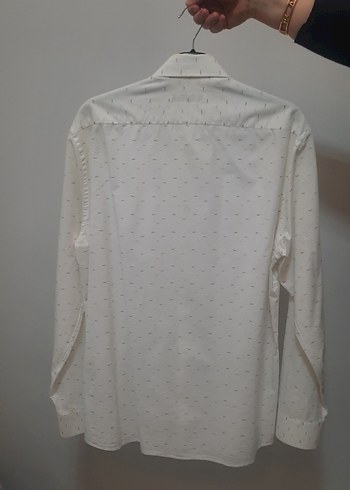 Pamuk Beyaz Uzun Kollu Erkek Gömlek - Görsel 2