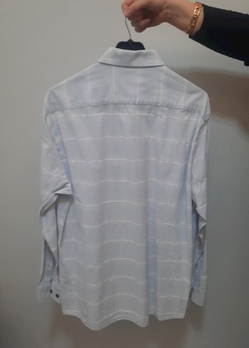Mavi erkek gömlek - Görsel 3