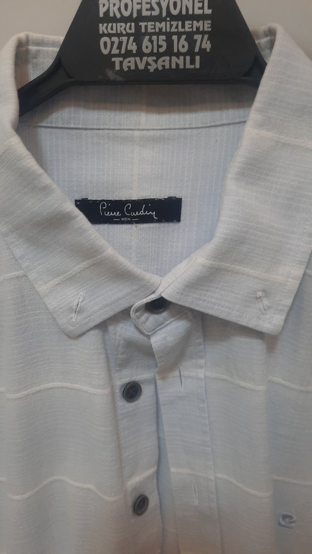 Mavi erkek gömlek - Görsel 4