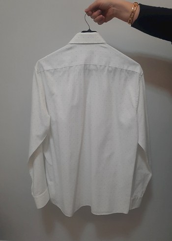 Beyaz Uzun Kollu Erkek Gömlek - Görsel 3