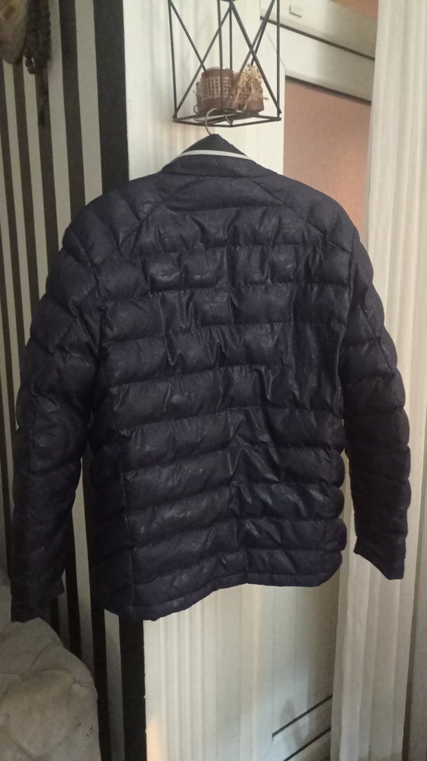 Siyah Erkek Mont - Görsel 4