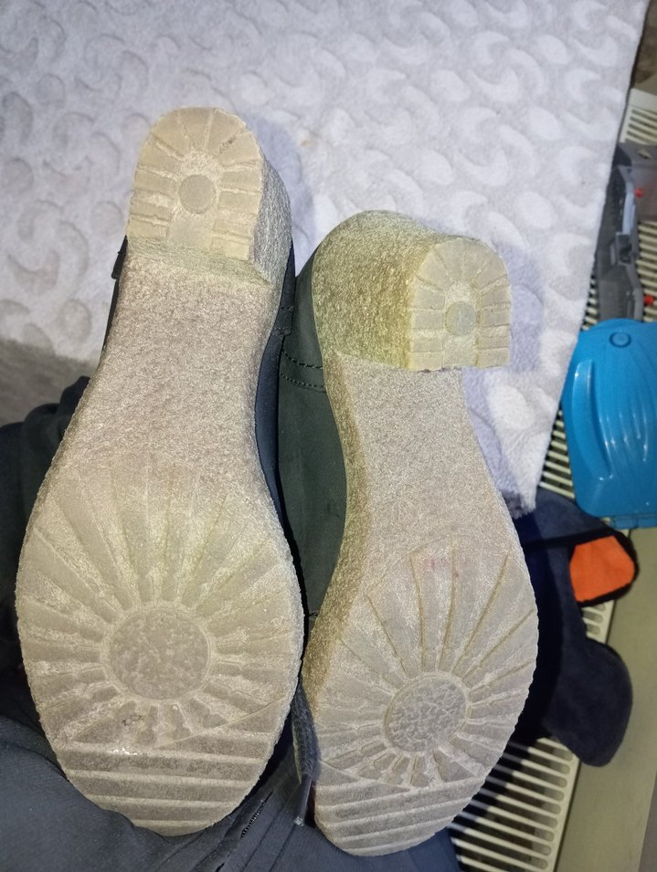 Siyah Deri Kadın Dolgu Topuklu Bot - Görsel 5