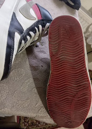 Beyaz Gri Basketbol Ayakkabısı Velcro Detaylı - Görsel 5