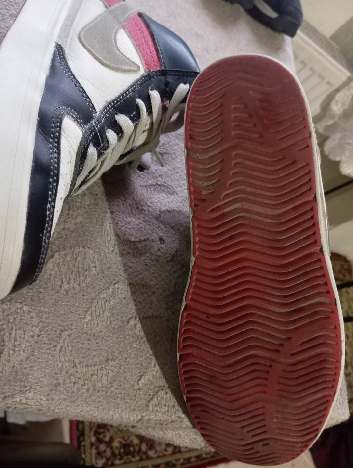 Beyaz Gri Basketbol Ayakkabısı Velcro Detaylı - Görsel 5