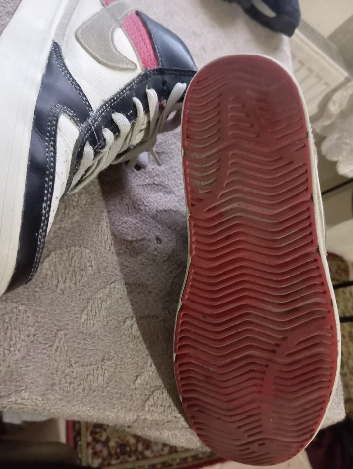 Beyaz Gri Basketbol Ayakkabısı Velcro Detaylı - Görsel 4