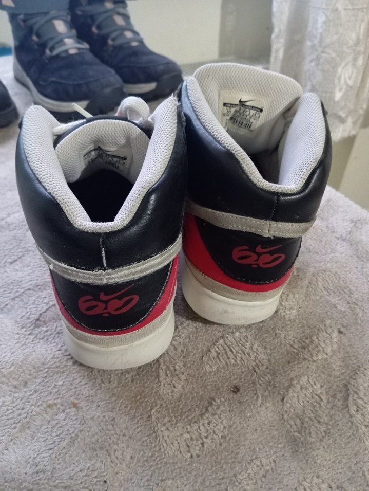 Beyaz Gri Basketbol Ayakkabısı Velcro Detaylı - Görsel 3