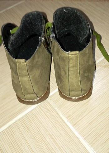 Yeşil Süet Kadın Dolgu Topuk Bot - Görsel 2