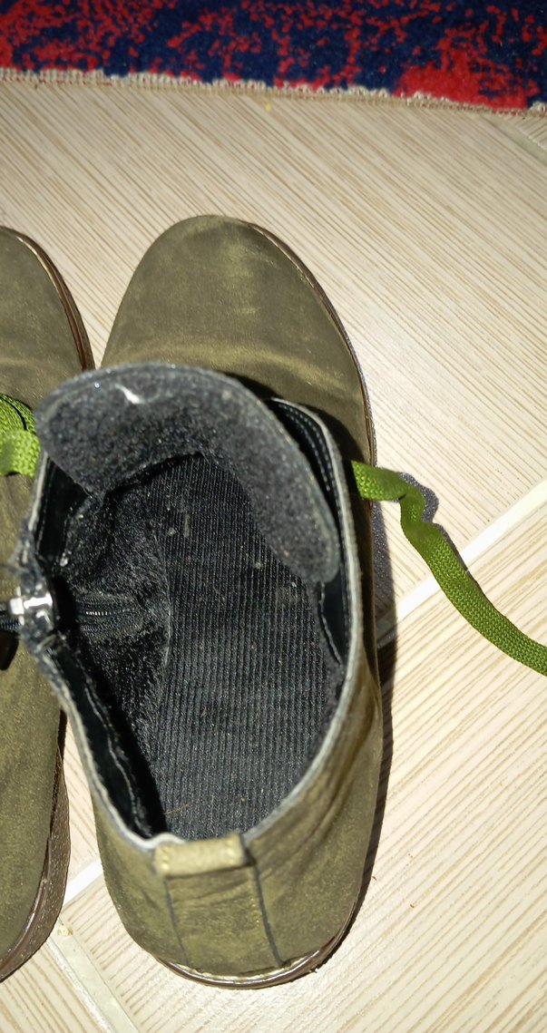 Yeşil Süet Kadın Dolgu Topuk Bot - Görsel 3