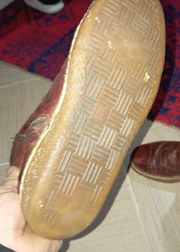 Kahverengi Deri Kadın Tokalı Bot - Görsel 4