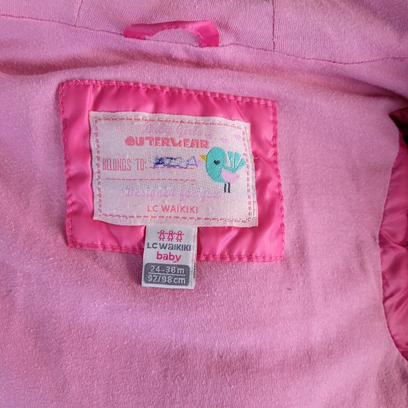 LCW Kız Çocuk Kapüşonlu Kırmızı Yelek - Görsel 2