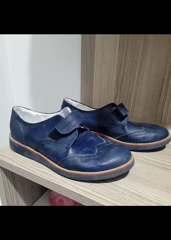 Mavi Tokalı Erkek Çocuk ortopedik Ayakkabı - Görsel 3