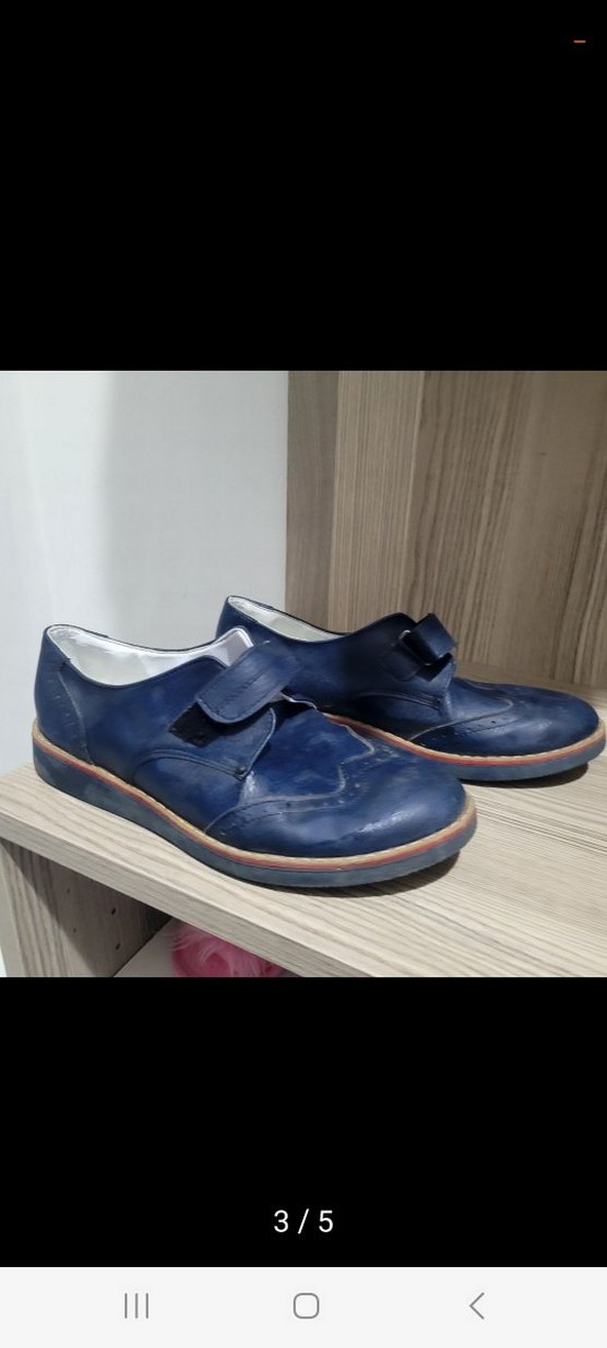 Mavi Tokalı Erkek Çocuk ortopedik Ayakkabı - Görsel 3