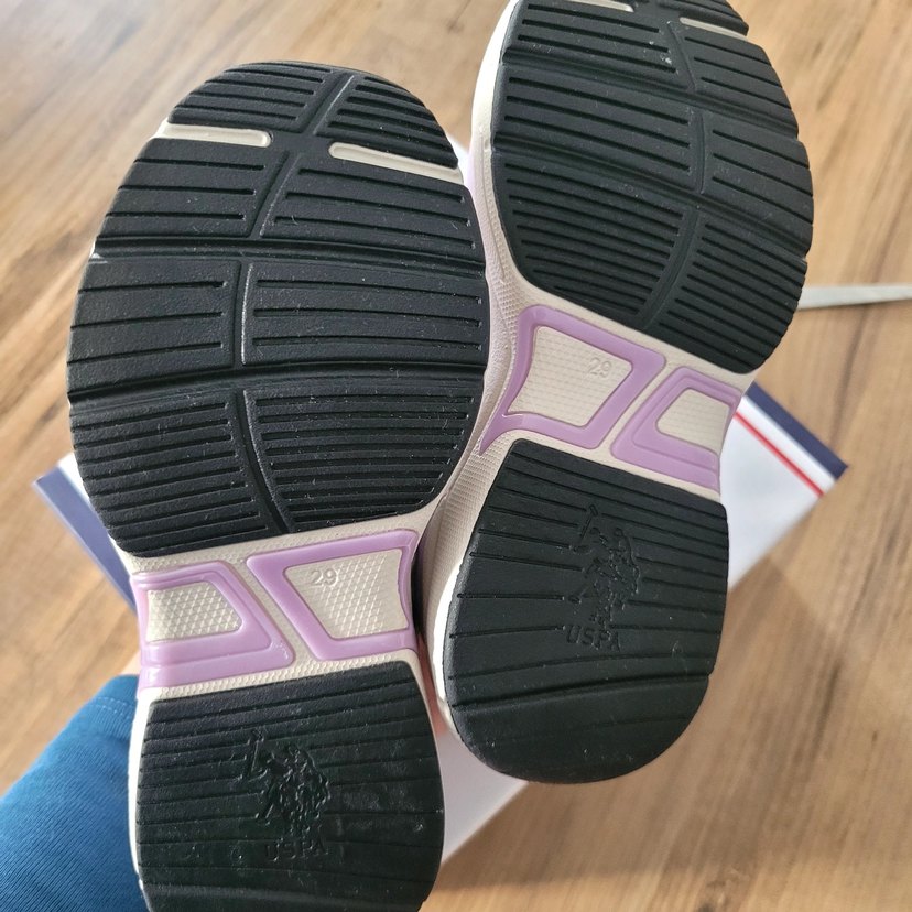 us polo Mor Desenli Kız Çocuk Spor Ayakkabı - Görsel 4