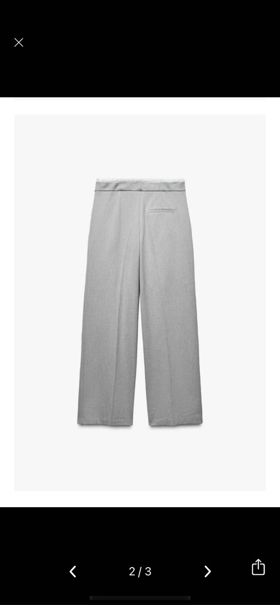 Zara çift belli kumaş pantolon - Görsel 2