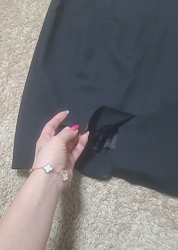 Siyah Kadın Midi Kalem Etek - Görsel 3