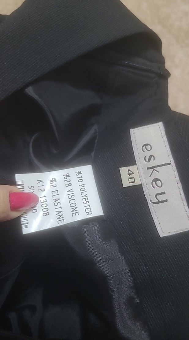 Siyah Kadın Midi Kalem Etek - Görsel 4