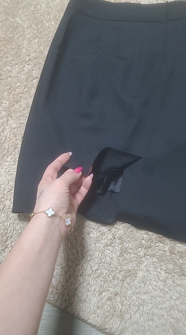 Siyah Kadın Midi Kalem Etek - Görsel 3