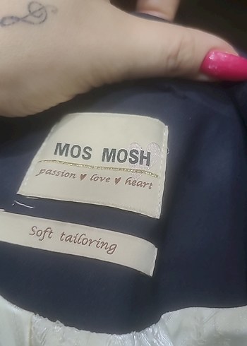 Düğmeli Lacivert Kadın Blazer Ceket - Görsel 4