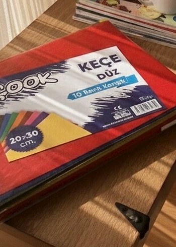 20x30cm Keçe 10 Renk Düz. İhtiyaç fazlası