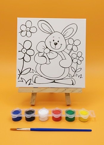 Çocuklar için Boyama Seti ve Tuval - Görsel 2