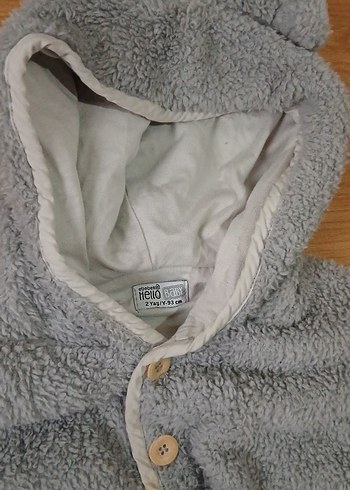 Gri Örgü Bebek Erkek Tulum - Görsel 3