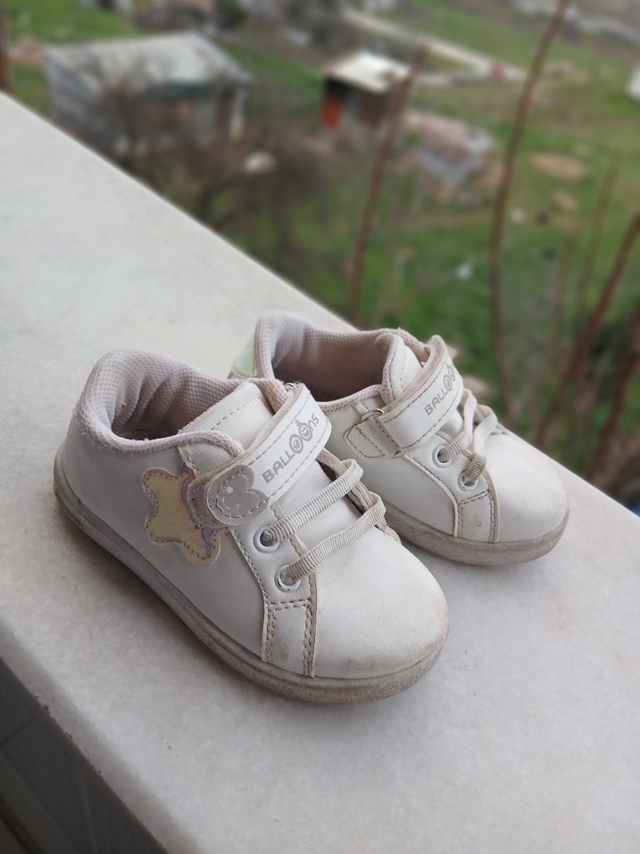 Kız Çocuk Beyaz Cırtlı Sneaker - Görsel 2