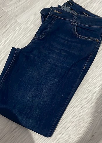 Kadın Lacivert Midi Boy Denim Pantolon - Görsel 3