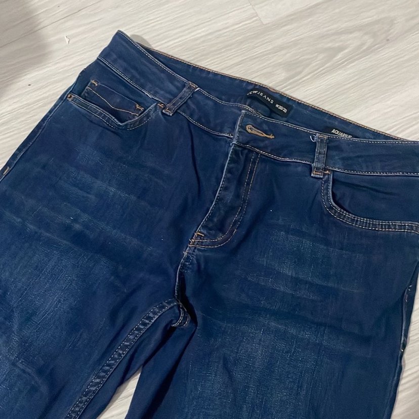 Kadın Lacivert Midi Boy Denim Pantolon - Görsel 2