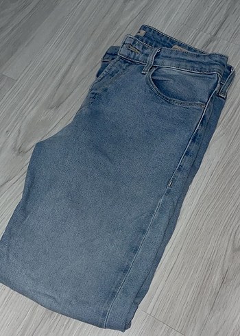 Gri Mavi Kadın Denim Pantolon - Görsel 3