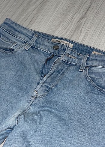 Gri Mavi Kadın Denim Pantolon - Görsel 2