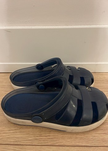 Koyu Mavi Tokalı Erkek Çocuk Terlik - Görsel 3