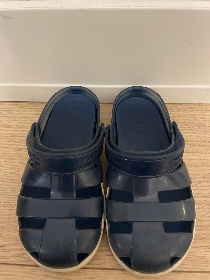 Koyu Mavi Tokalı Erkek Çocuk Terlik - Görsel 4