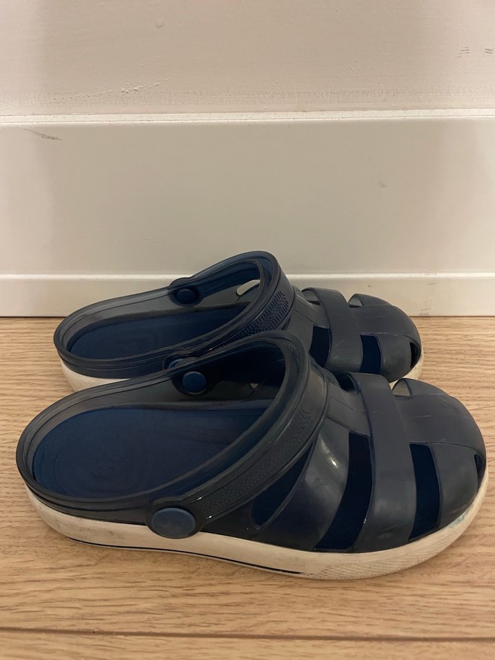 Koyu Mavi Tokalı Erkek Çocuk Terlik - Görsel 3