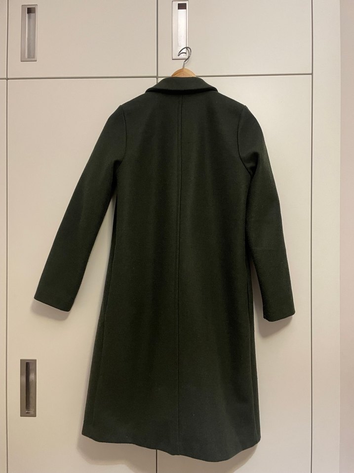 Uzun Koyu Yeşil Kaban - Görsel 2